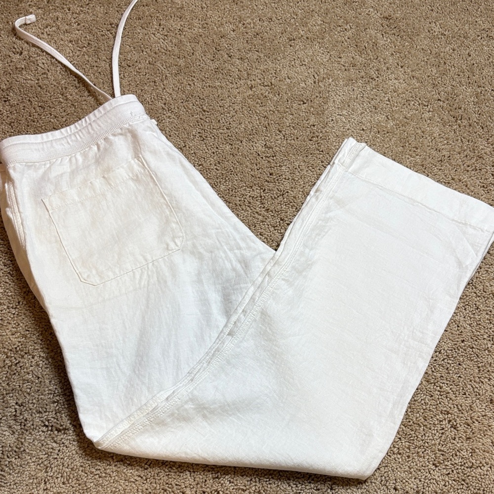 James Perse White Linen Pants - Picture 6 of 6